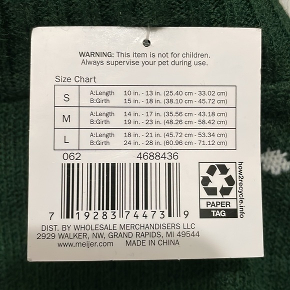 Christmas Dog Sweater with Santa Claus - Picture 4 of 6